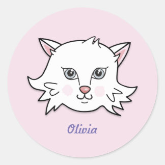 Cute Personalised Cat Sticker