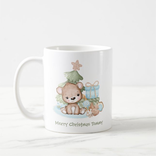 Cute Personalised Christmas Mug  (Left)