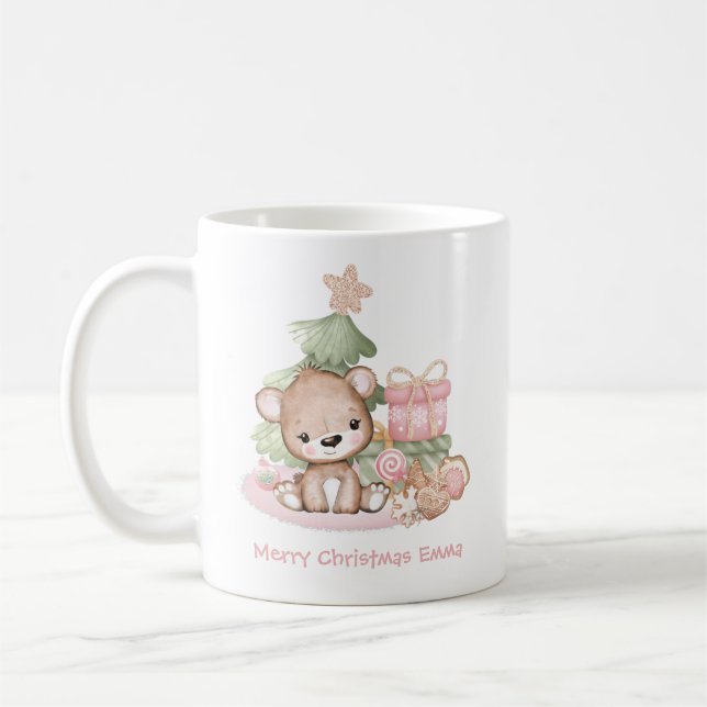 Cute Personalised Christmas Mug  (Left)