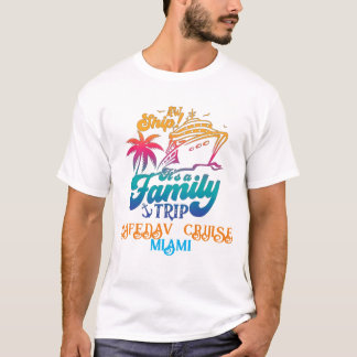Cute Personalised Cruise Ship Family Trip Sunset T T-Shirt