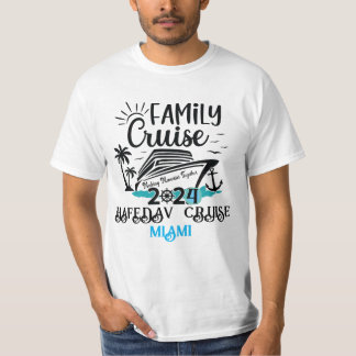 Cute Personalised Cruise Ship Family Trip Sunset T T-Shirt