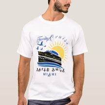 Cute Personalised Cruise Ship Family Trip Sunset T