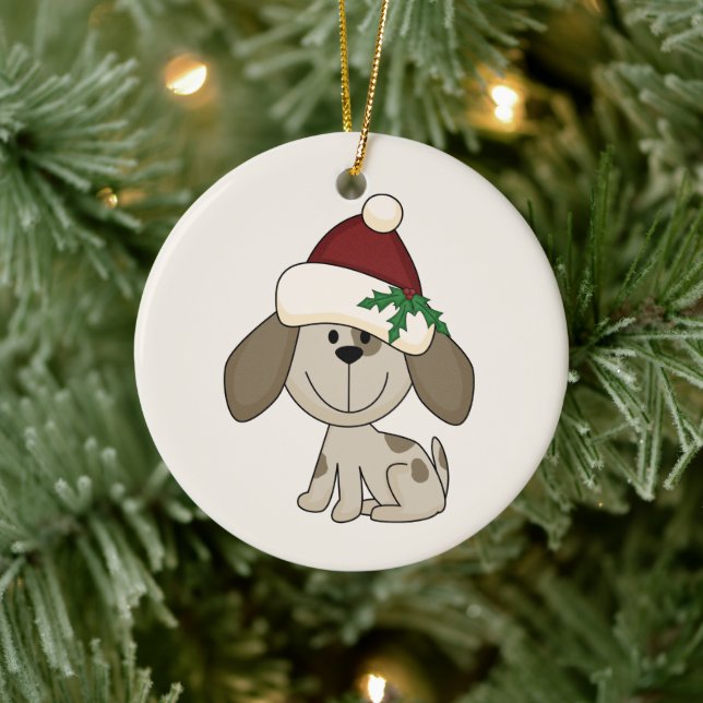 Cute Personalised Dog Christmas Ornament (Tree)