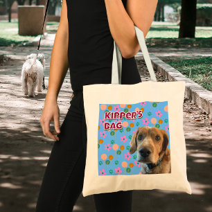 Cute Personalised Dog Owner Gift – New Pet Photo Tote Bag