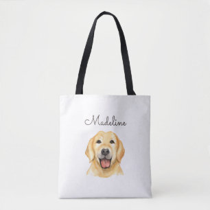 Cute Personalised Dog Tote Bag