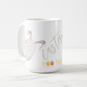 Cute Personalised Easter Egg Hunt Illustration Coffee Mug