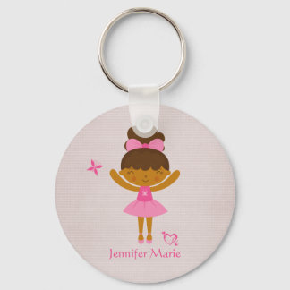 Cute personalised ethnic ballerina keychain