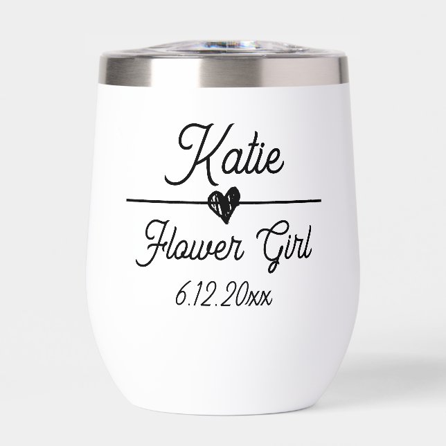 Cute Personalised Flower girl Gift (Front)