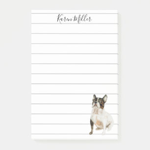 Cute Personalised French Bulldog Post-it Notes