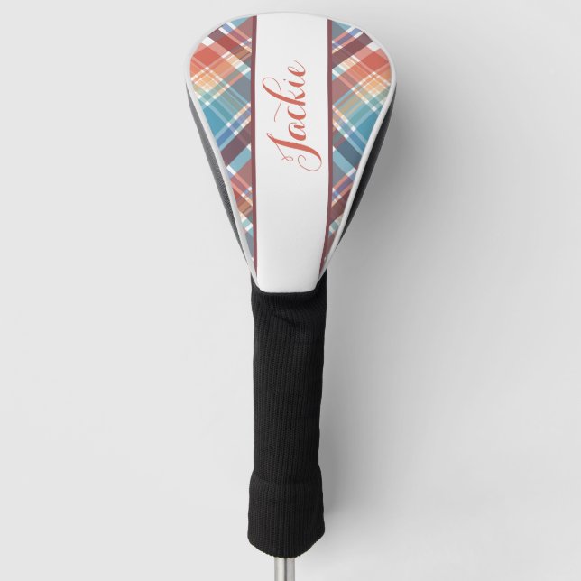Cute Personalised Golf Head Cover (Front)