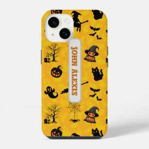 Cute Personalised Halloween silhouette iPhone 14 Case