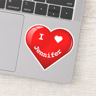 Cute Personalised I Heart Happy Face Heart
