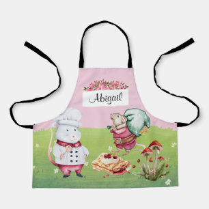 Cute Personalised Kids Apron with Name