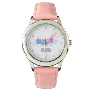 Cute Personalised Kids Doodle Worm Drawing  Watch