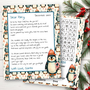 Cute Personalised Letter from Santa   Word Search