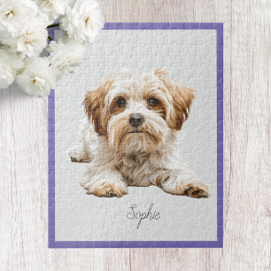 Cute Personalised Maltese Jigsaw Puzzle