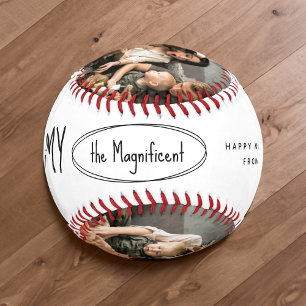 Cute Personalised Mothers Day Family Photo Baseball
