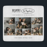 Cute Personalised Mothers Day Family Photo Cutting Board<br><div class="desc">Turn Meal Prep into Memories with a Custom Photo Cutting Board. This Mother's Day, give Mum a gift that's as useful as it is sentimental. Our custom photo cutting board allows you to showcase a cherished family photo alongside a sweet message like "Mum, You're the Recipe for Our Happiness." Imagine...</div>