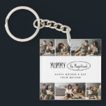 Cute Personalised Mothers Day Family Photo Key Ring<br><div class="desc">Carry Mum's Favourite Faces Wherever You Go with a Photo Keychain This Mother's Day, ditch the ordinary and surprise Mum with a gift she can cherish every day. Our personalised photo keychain lets you showcase a cherished family photo alongside a sweet message like "Love You, Mum." Imagine Mum's heart melting...</div>