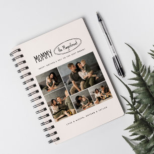 Cute Personalised Mothers Day Family Photo Notebook