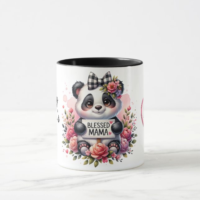 Cute Personalised Mother's Day Quote/Panda Mug (Center)