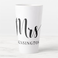 Cute Personalised Mrs Newlywed Typography