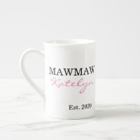 Cute Personalised Name Mawmaw Year Established