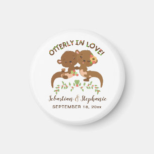 Cute Personalised Otterly in Love Magnet