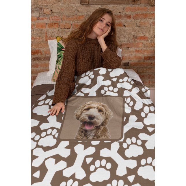 Cute Personalised Pet  Fleece Blanket (Creator Uploaded)