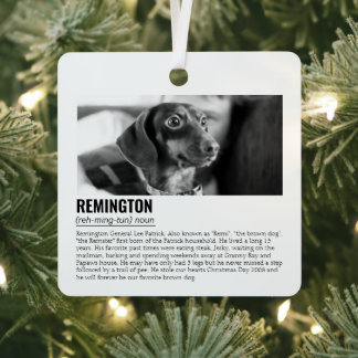 Cute Personalised Pet Metal Tree Decoration