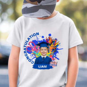 Cute Personalised Photo Kindergarten Graduation T-Shirt