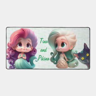 Cute Personalised Play Mat for Little Girls' Table