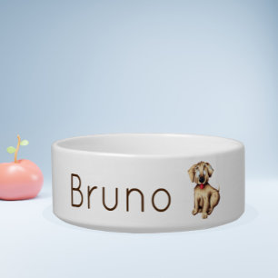 Cute Personalised Puppy Dog Bowl