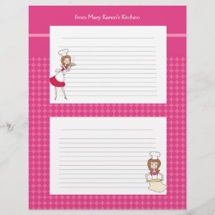 Cute Personalised Recipe Pages