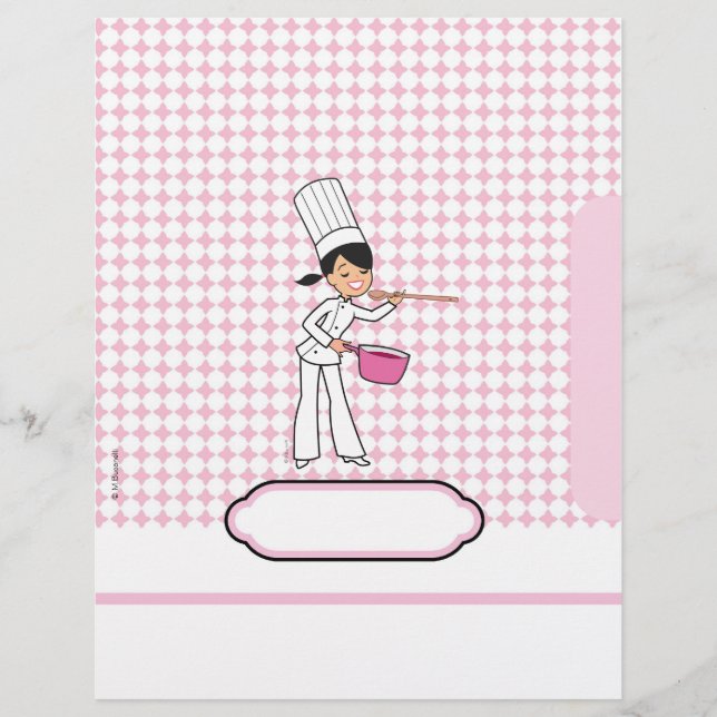 Cute Personalised Recipe Pages (Front)