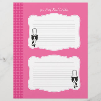 Cute Personalised Recipe Pages