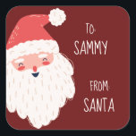 Cute Personalised Santa Gift Tags<br><div class="desc">Help disguise your handwriting by using these personalised 'from Santa' gift tag stickers.</div>