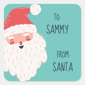 Cute Personalised Santa Gift Tags