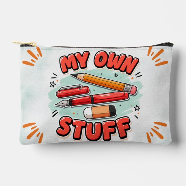 Cute Personalised Small Pouch for Kids & Students (Front)