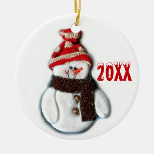 Cute Personalised Snowman Ornament