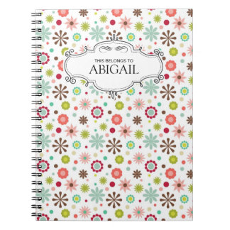 Cute Personalised Spiral Bound Notebooks