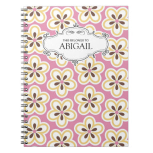Cute Personalised Spiral Bound Notebooks