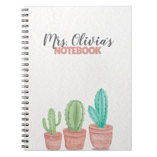 Cute Personalised Teacher Journal Notebook Gift