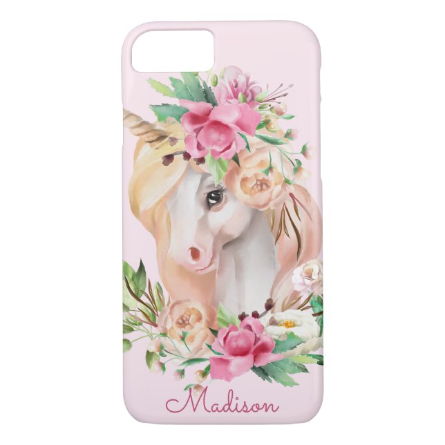 Cute Personalised Unicorn Case-Mate iPhone Case (Back)