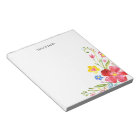 Cute Personalised Watercolor Floral Colourful