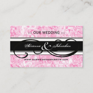 Cute Personalised Wedding Website Cards