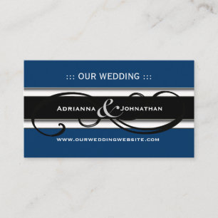 Cute Personalised Wedding Website Cards