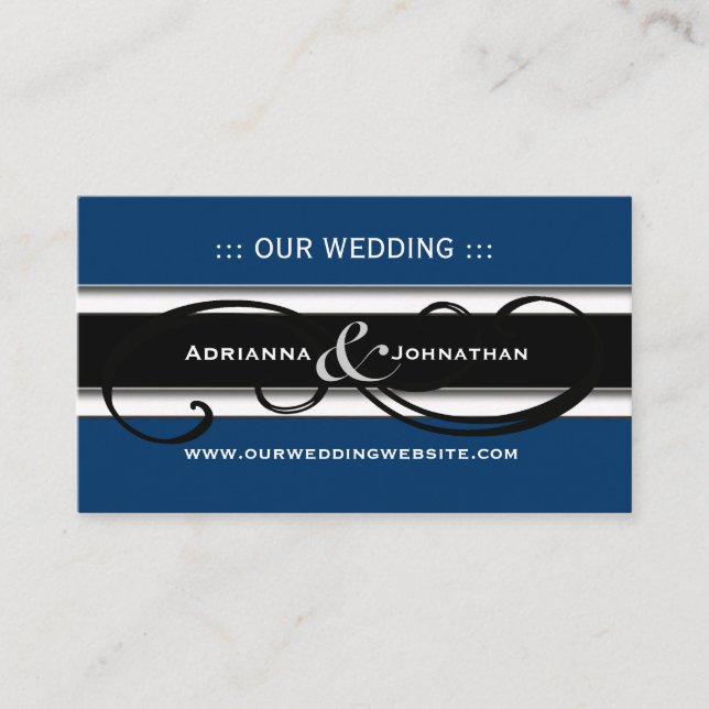 Cute Personalised Wedding Website Cards (Front)