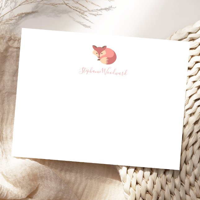 Cute Personalised Woodland Fox Card (Creator Uploaded)