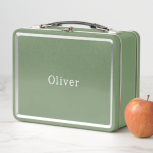 Cute Personalised Your Own Name Metal Lunchbox. Metal Lunch Box